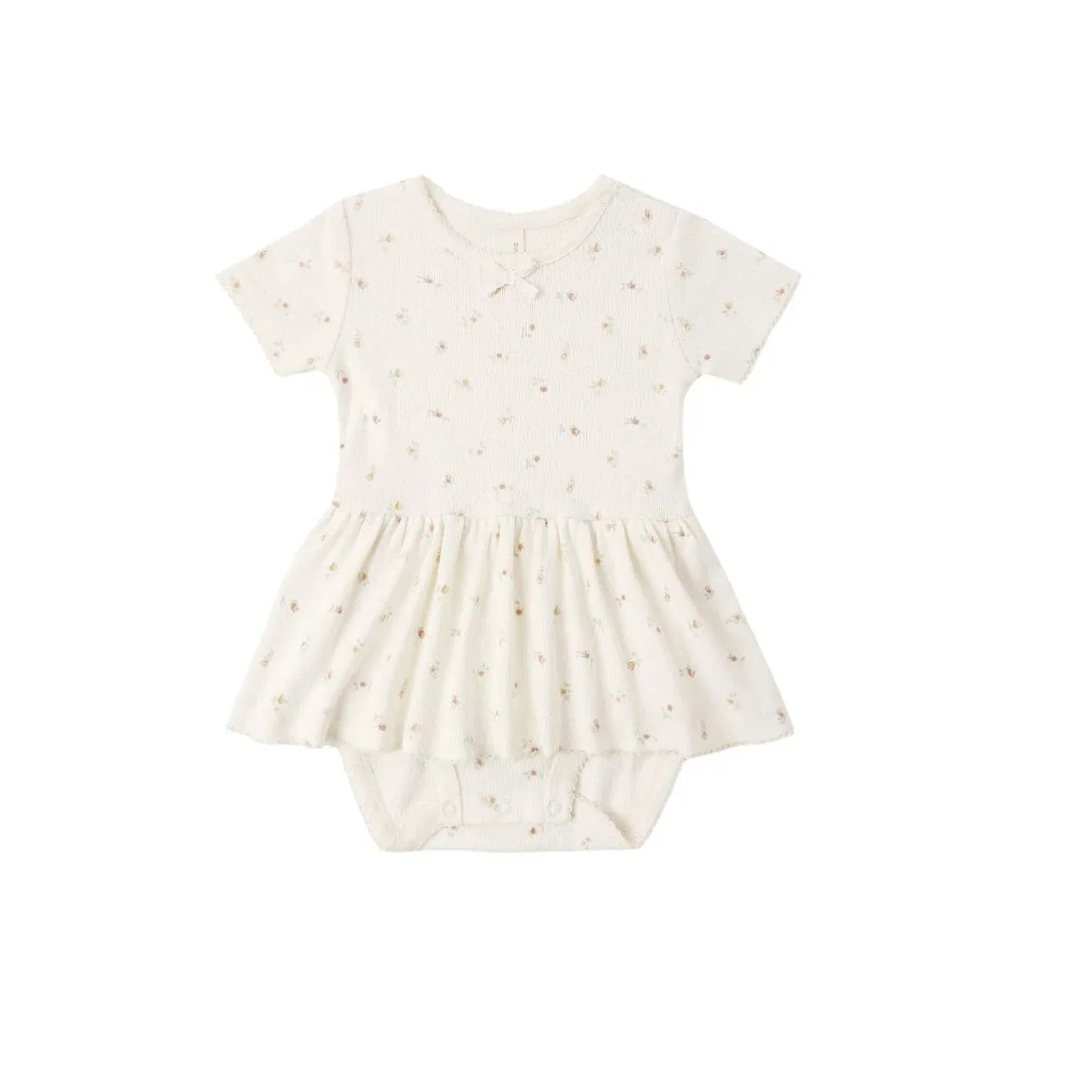 Детский боди-комбинезон для девочек с юбкой и бантом Petit Fleur Quincy Mae, Petit Fleur