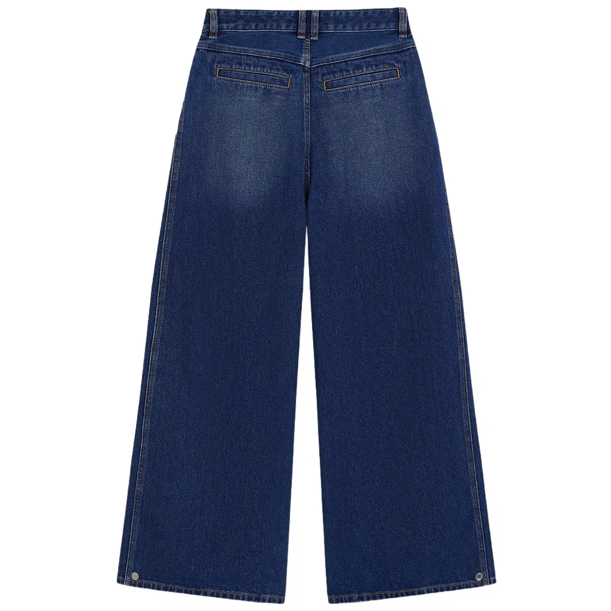 Женские джинсы широкие с заниженной талией Dark Color Washed GAP, Dark Color Washed — фото 3