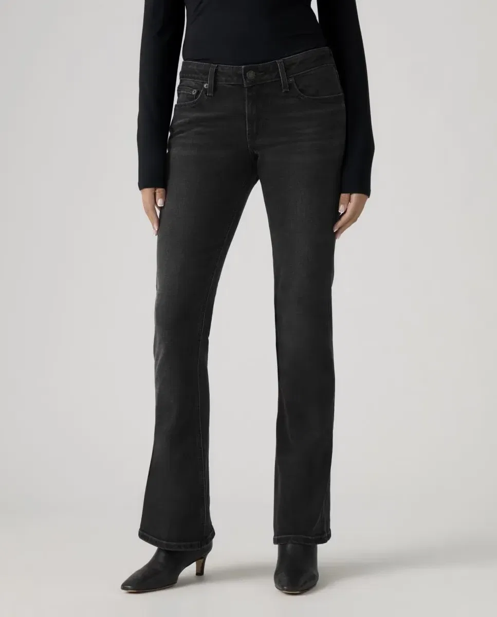 Женские джинсы-клеш с заниженной талией Low Slim Boot Levi's, Gris Oscuro — фото 3