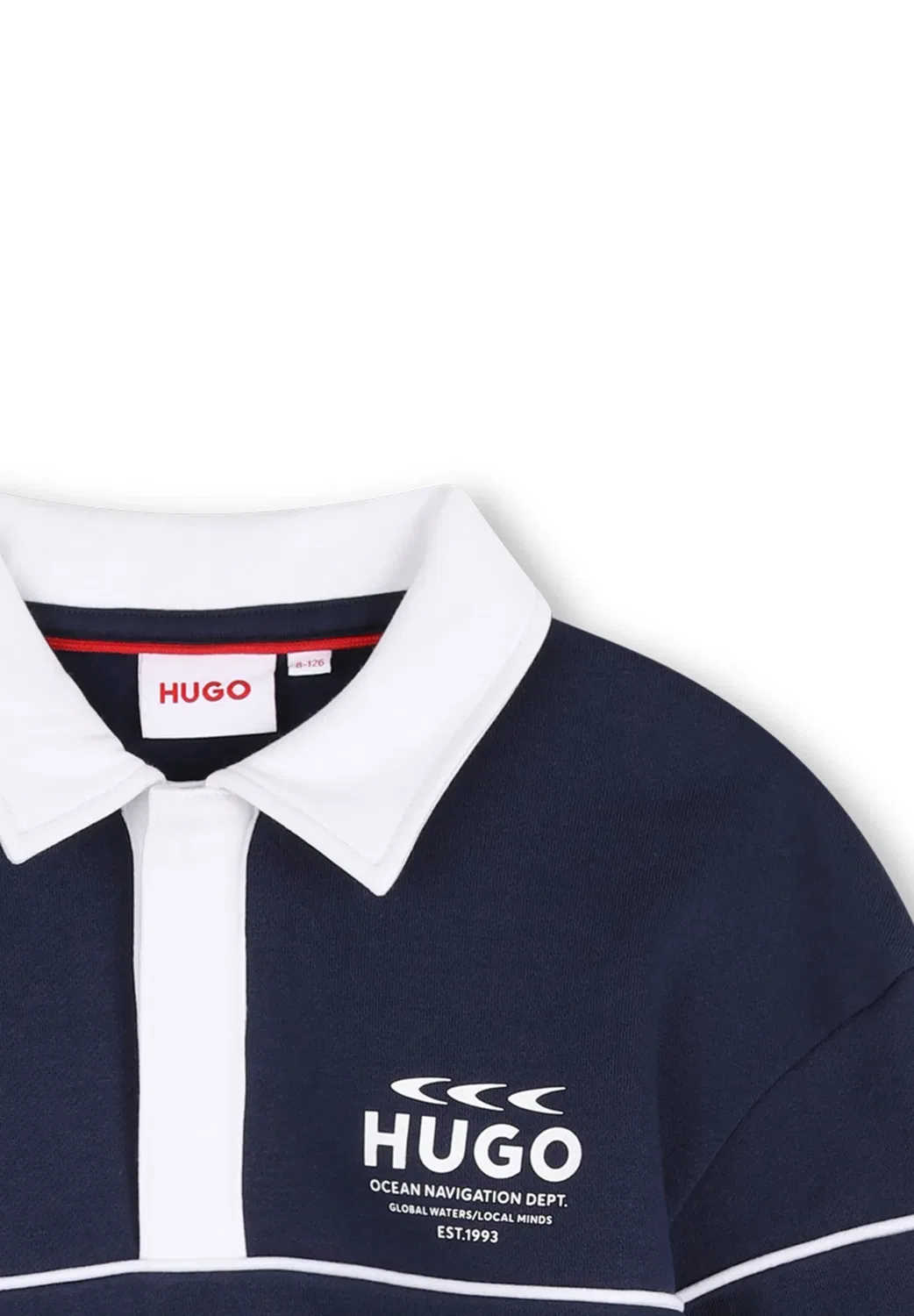 Толстовка - топ с длинными рукавами Hugo Kids, Navy — фото 3