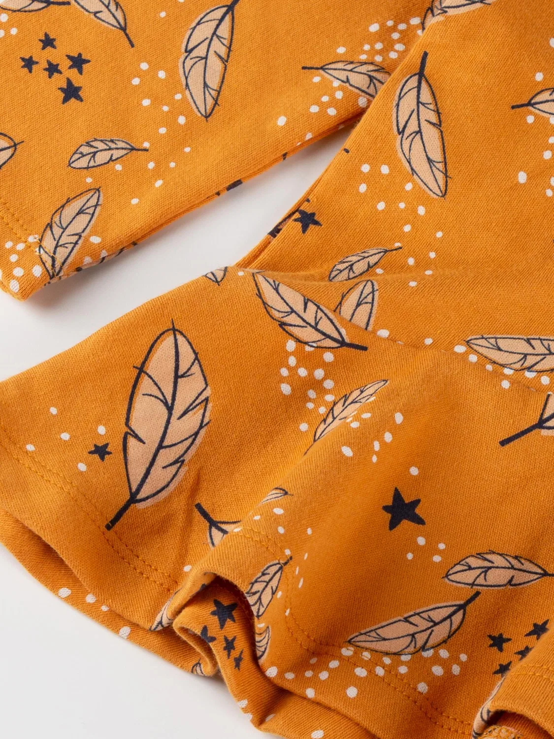 Футболка Sigikid Longshirt Magic Owl оранжевого цвета — фото 3