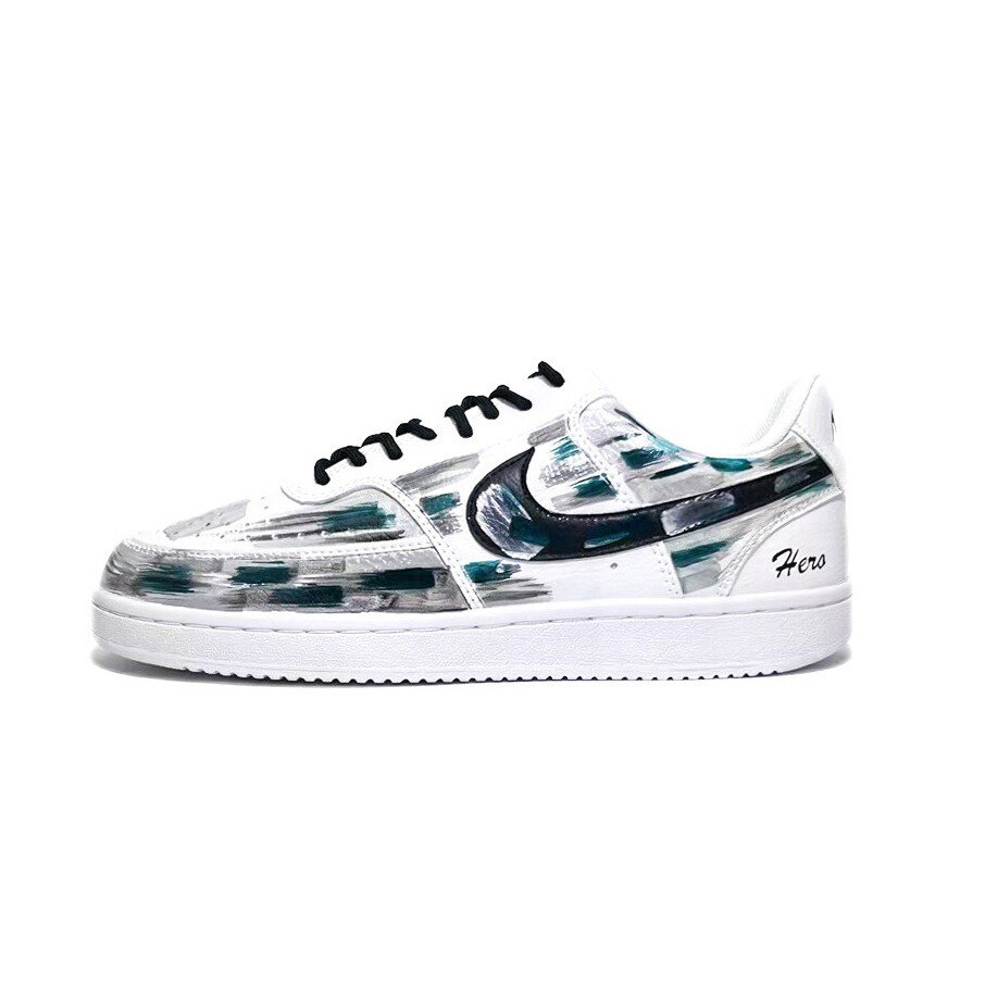

Кроссовки Nike Court Vision 1 Skateboarding Shoes Men Low-top Silver/Black/Blue/Gray, светло-серый