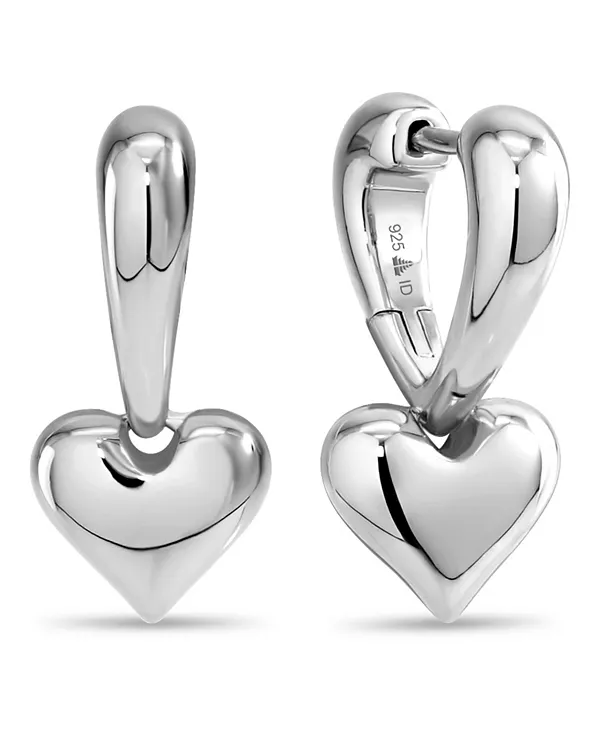 

Серьги-Кольца в форме сердца из стерлингового серебра Devata, silver