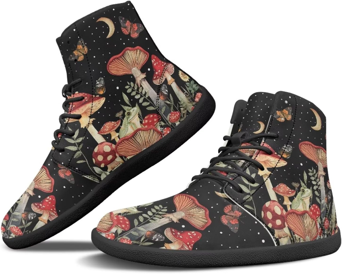 

Минималистичные кроссовки Binienty для ходьбы, женские и мужские, высокие, Mushroom Frog