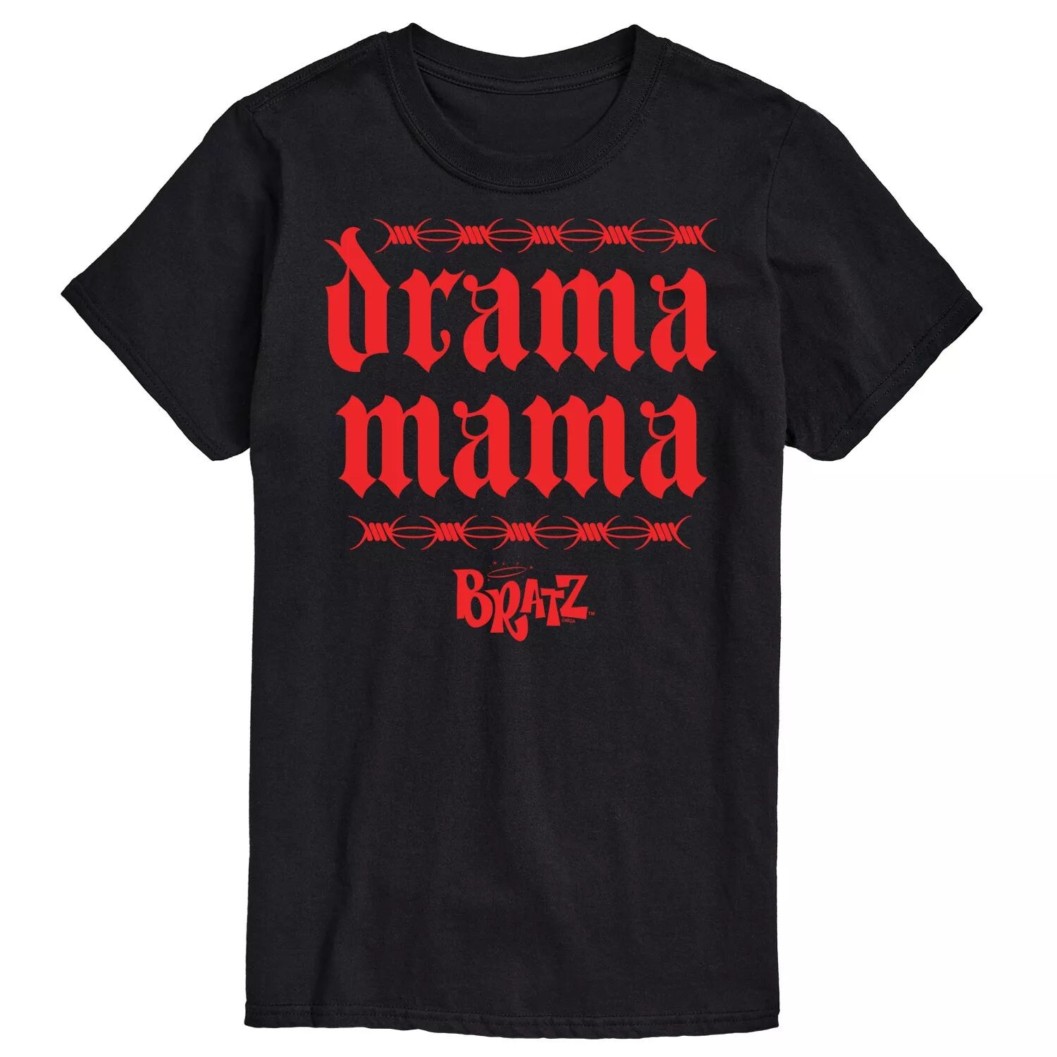 

Футболка с рисунком Big & Tall Bratz Drama Mama, Black License, черный