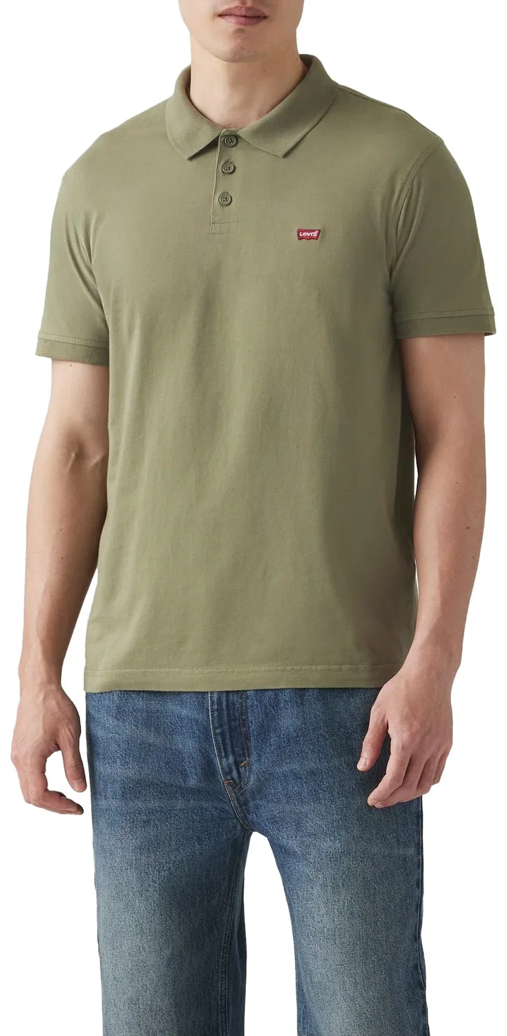 Мужское поло с принтом Housemark Levi's, Deep Lichen Green Pique