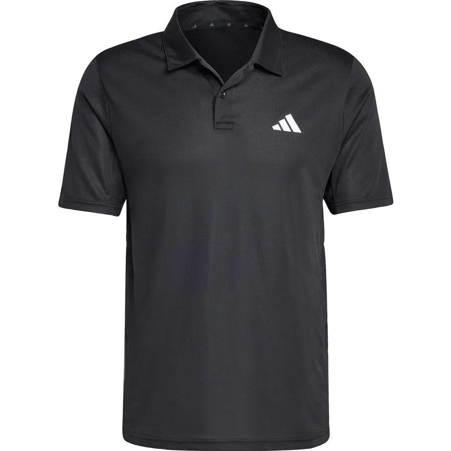 Мужская футболка-поло с коротким рукавом Performance Workout Essentials Base Polo adidas, Черный — фото 3