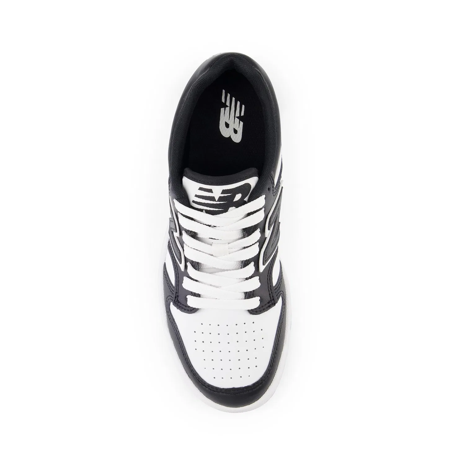 Детские кроссовки для мальчиков с закрытой шнуровкой 480 Cm New Balance, Black White Bw — фото 3