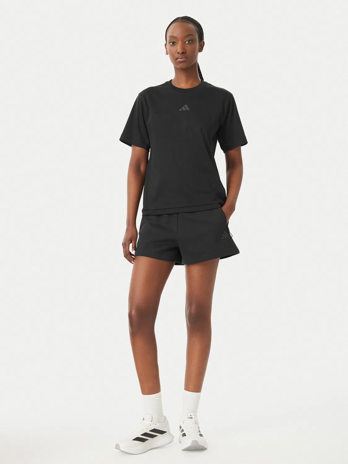 Женская футболка стандартного кроя Z.N.E Adidas, черный — фото 2