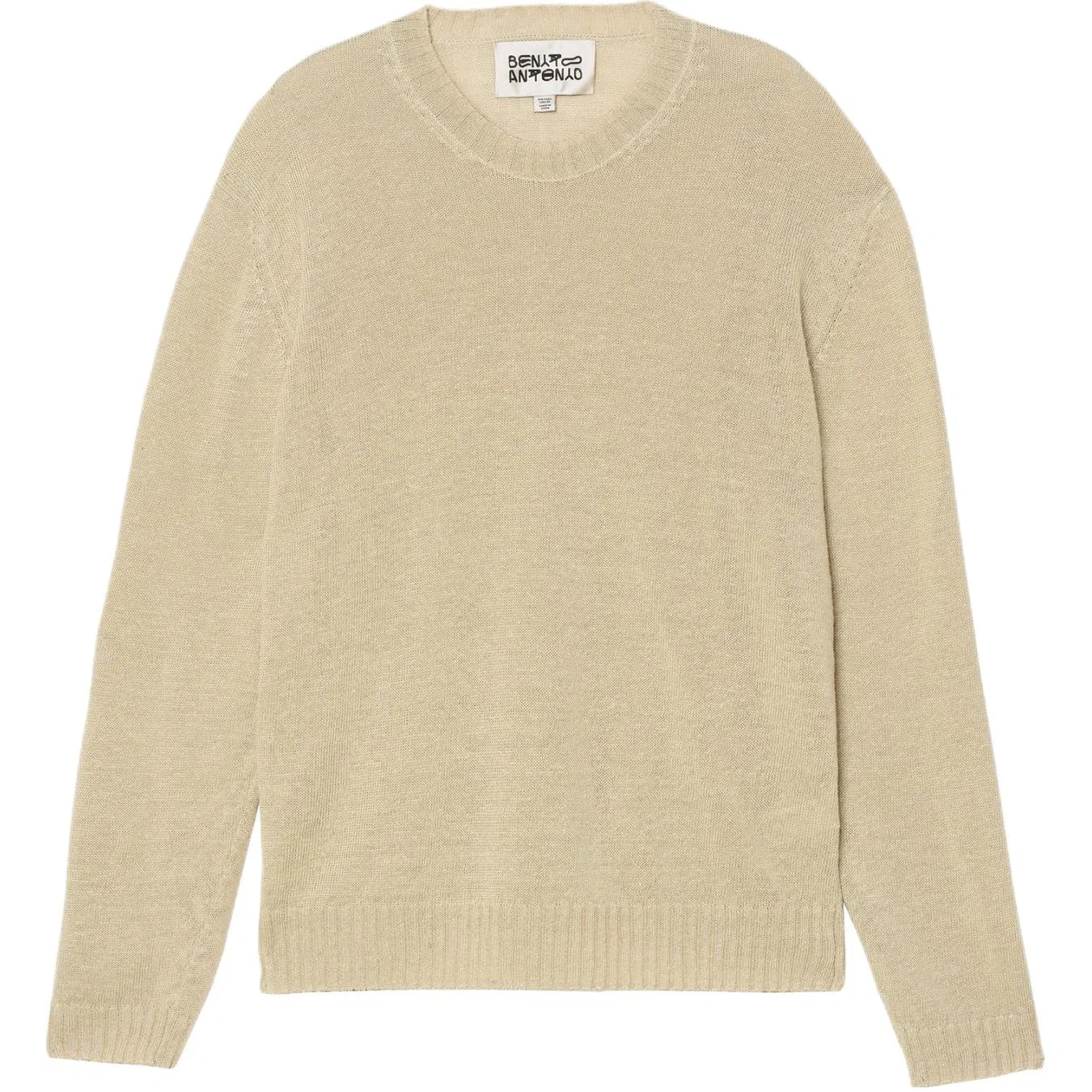 Мужской джемпер с круглым вырезом Bad Bunny Knitwear ZARA, Tan