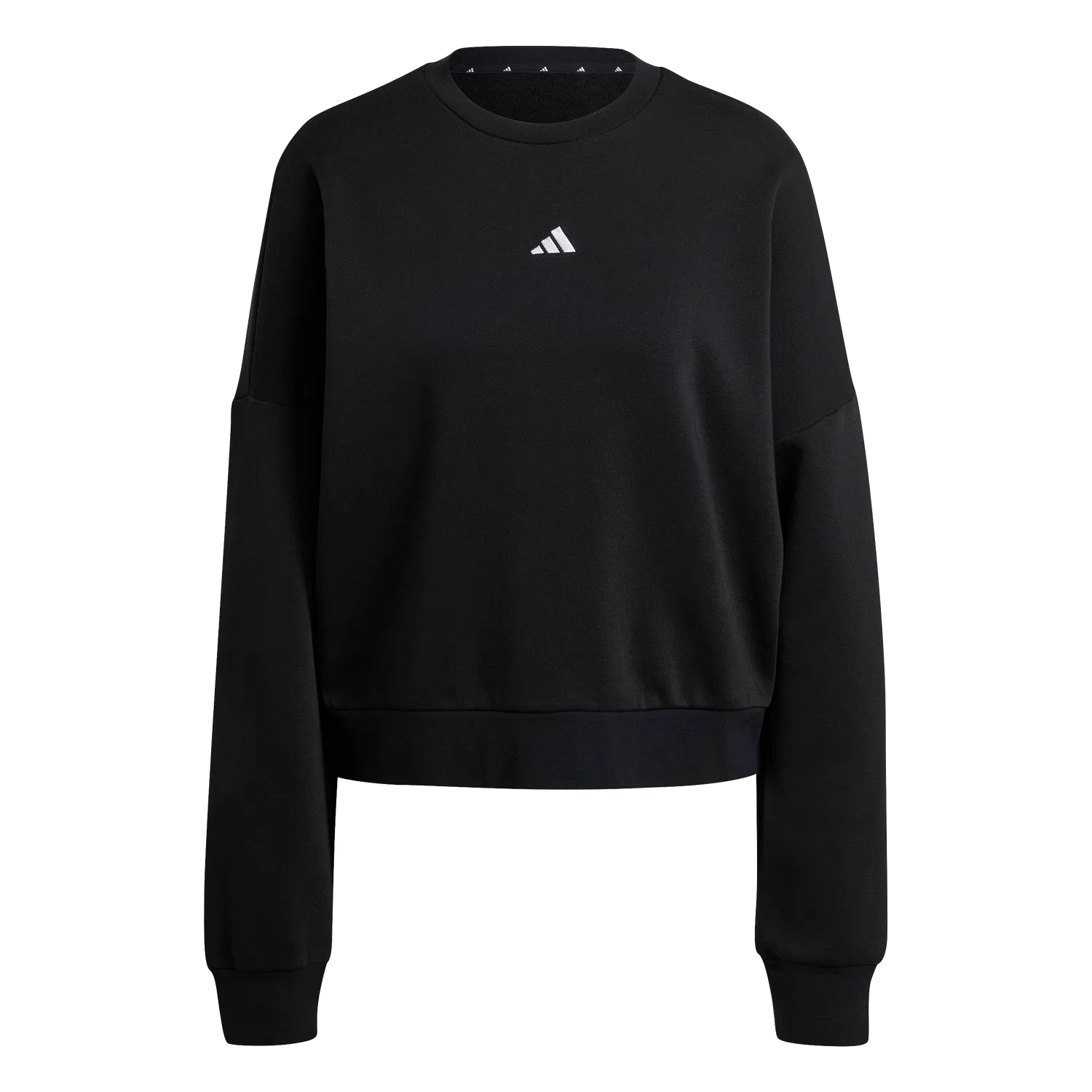 Женский свитшот с круглым вырезом Adidas, черный