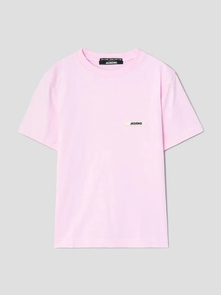 Футболка с логотипом Gros Grain JACQUEMUS, Pink