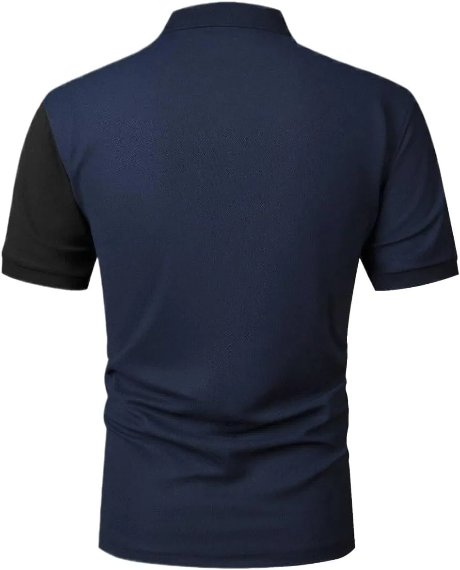 Мужская футболка колорблок Short Sleeve, Navy Blue
