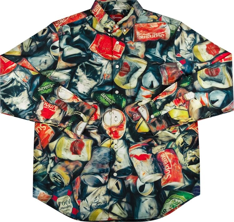 

Рубашка Supreme Cans Shirt 'Multicolor', разноцветный