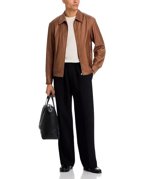 Мужская куртка с воротником-стойкой Boss x Beckham Wing, Medium Brown — фото 2