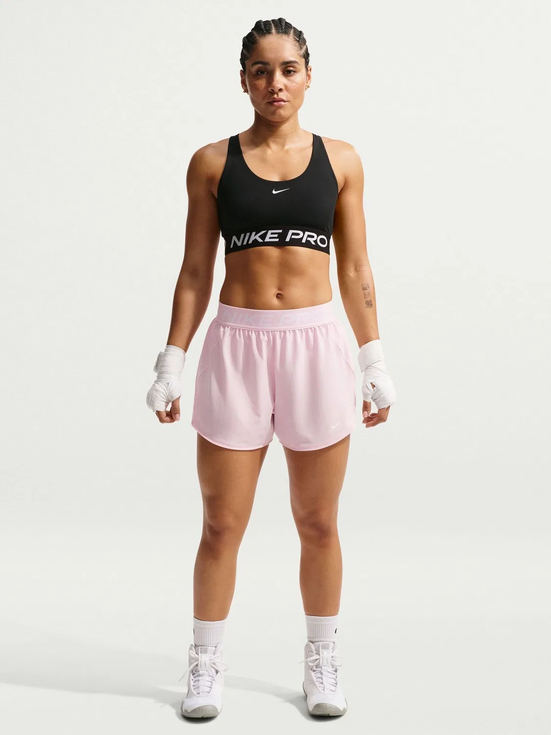 Шорты Nike Pro Dri-FIT средней посадки с вкладышем Nike, Pink Foam — фото 2