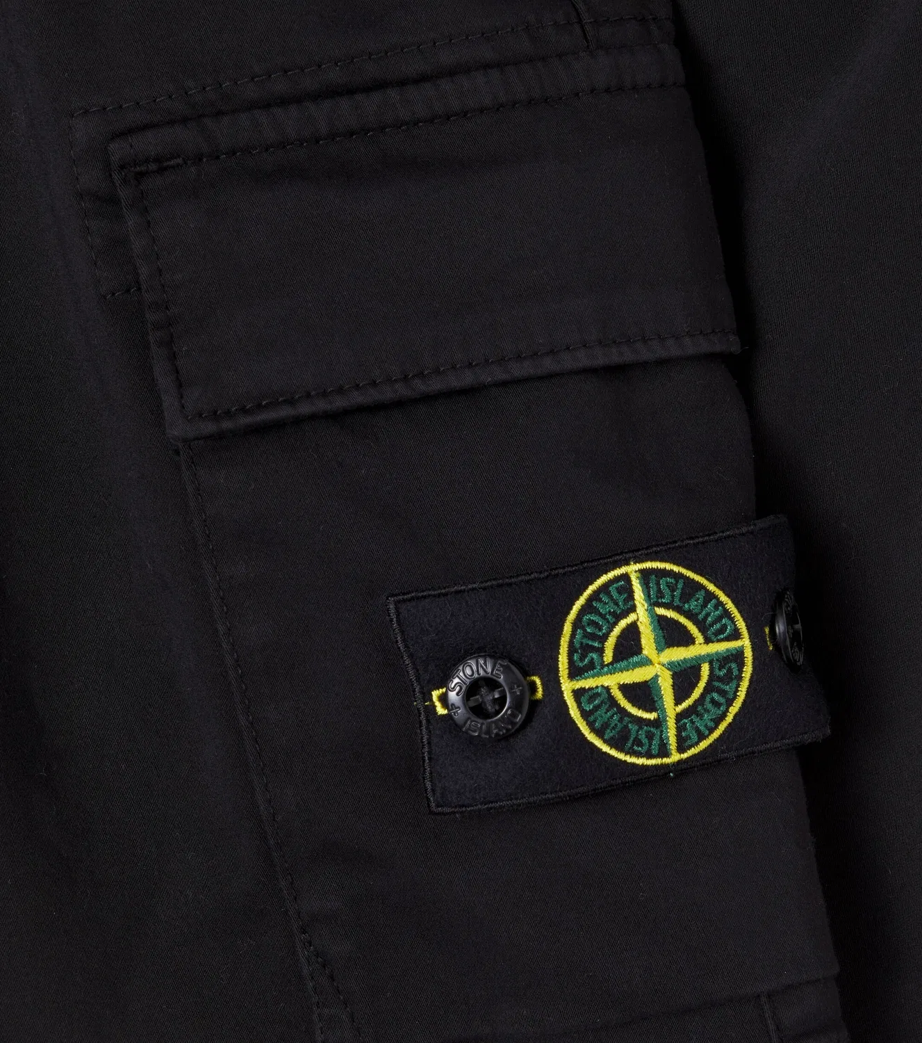 Брюки карго с карманами Stone Island Junior, черный — фото 3