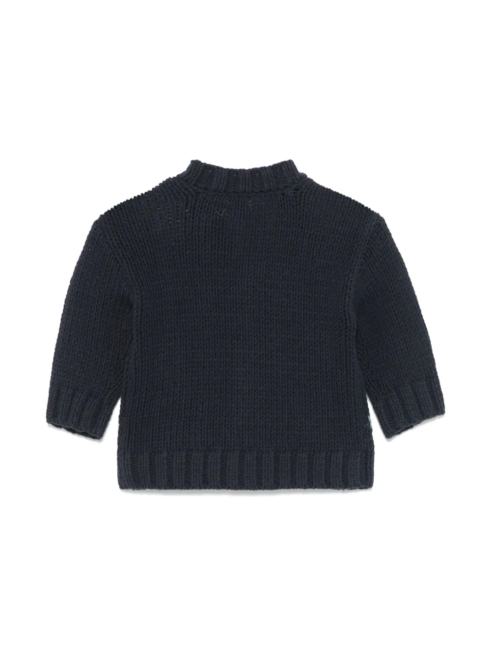 Кардиган с узором аргайл Emporio Armani Kids, черный — фото 2