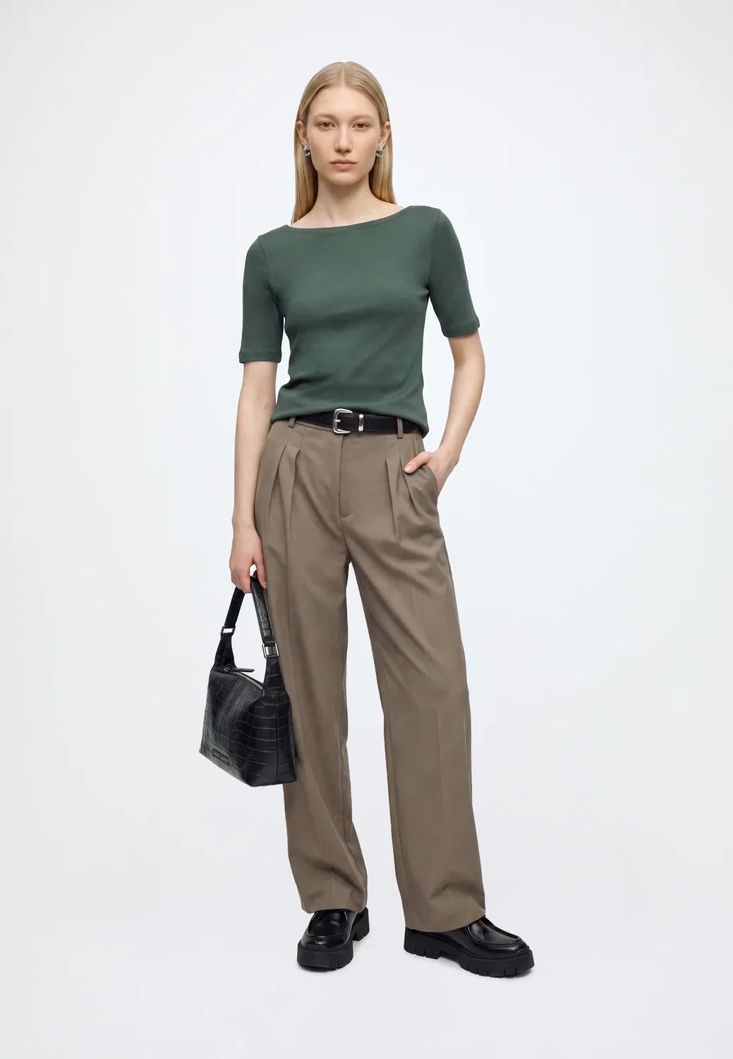 Современная футболка с принтом лодки Gap, Black Grass — фото 2