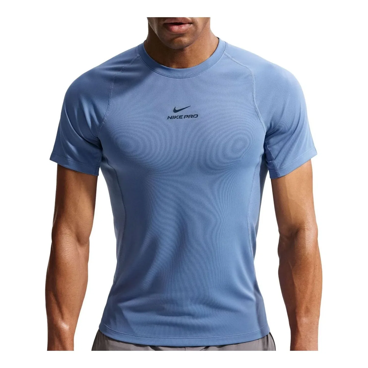 Мужская футболка для тренировок Indigo Storm Black Nike, синий