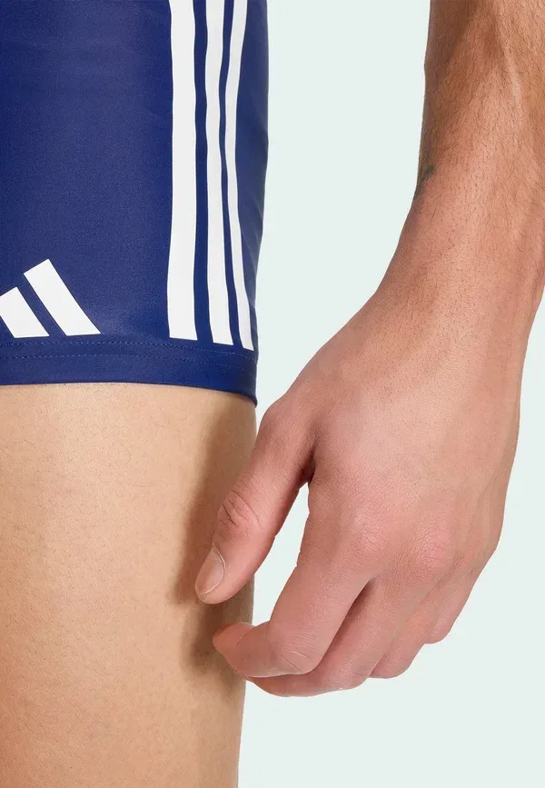 Плавки-боксеры 3S - плавательные трусы Adidas Performance, белый/темно-синий — фото 3