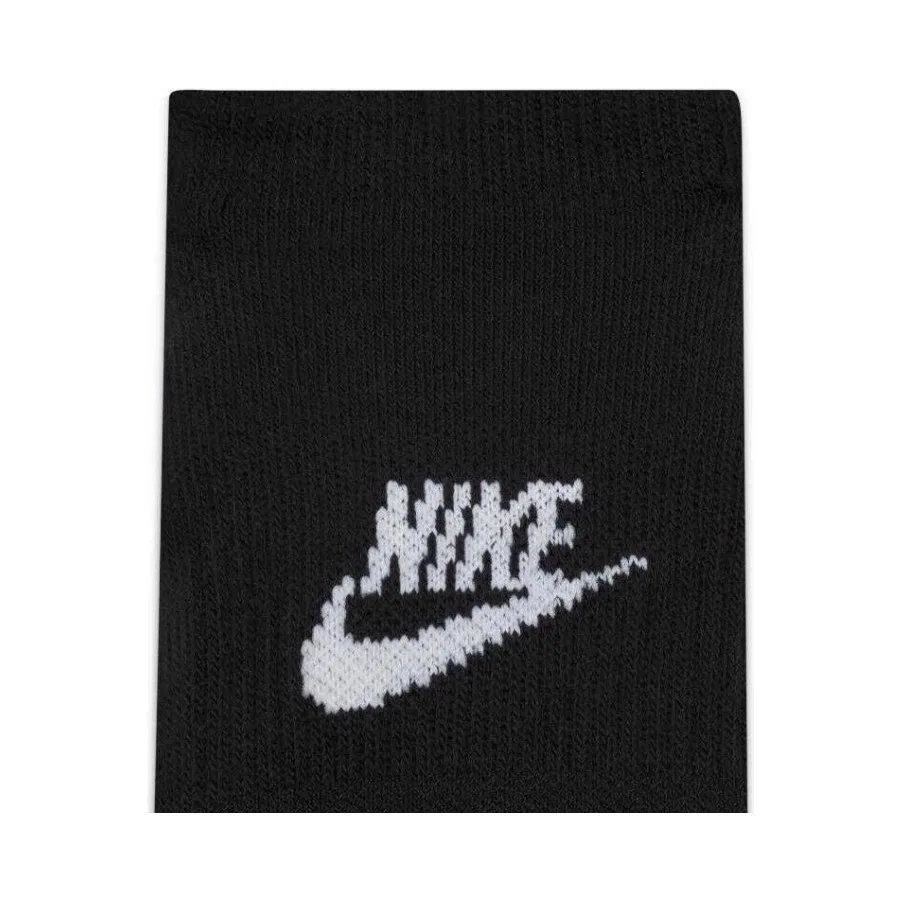 Носки спортивные с плотной подошвой Nike Everyday Plus Cush Footie 3 пары, Черный — фото 3