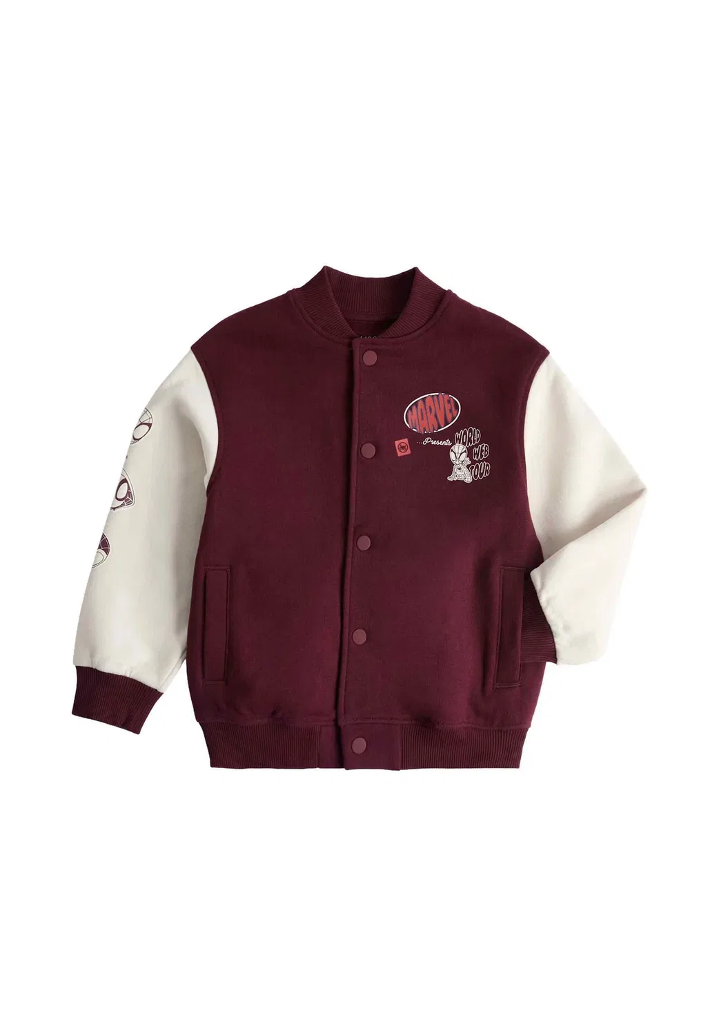 Куртка-Бомбер унисекс Marks & Spencer, Burgundy Mix