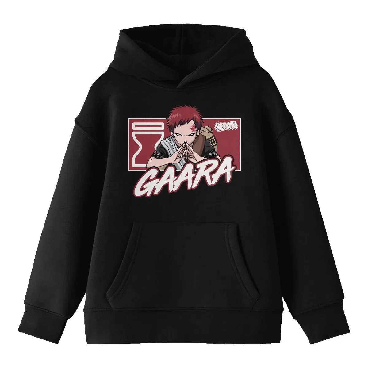 Детский свитшот с принтом Gaara Naruto, Черный