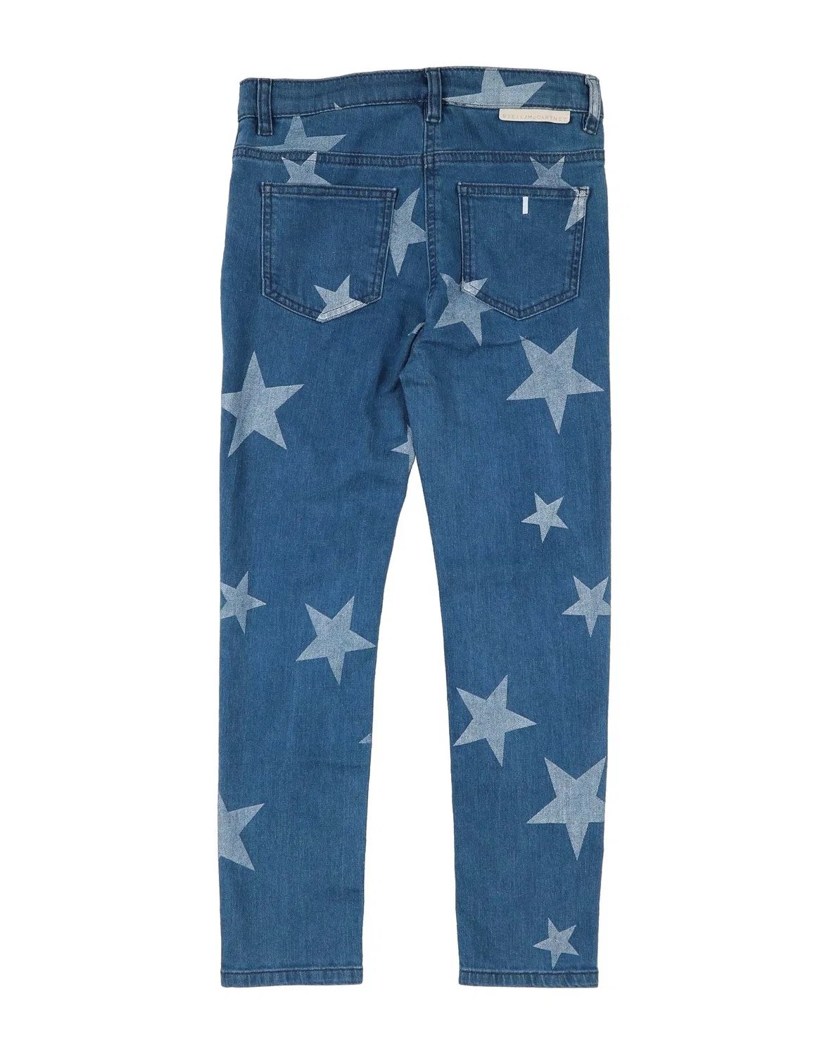 Детские джинсы для девочек прямого кроя Stella Mccartney Kids, синий — фото 2