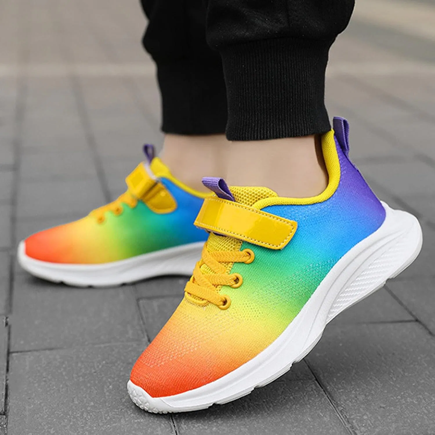 Детские кроссовки для мальчиков и девочек с легким дышащим верхом, Multicolour — фото 2