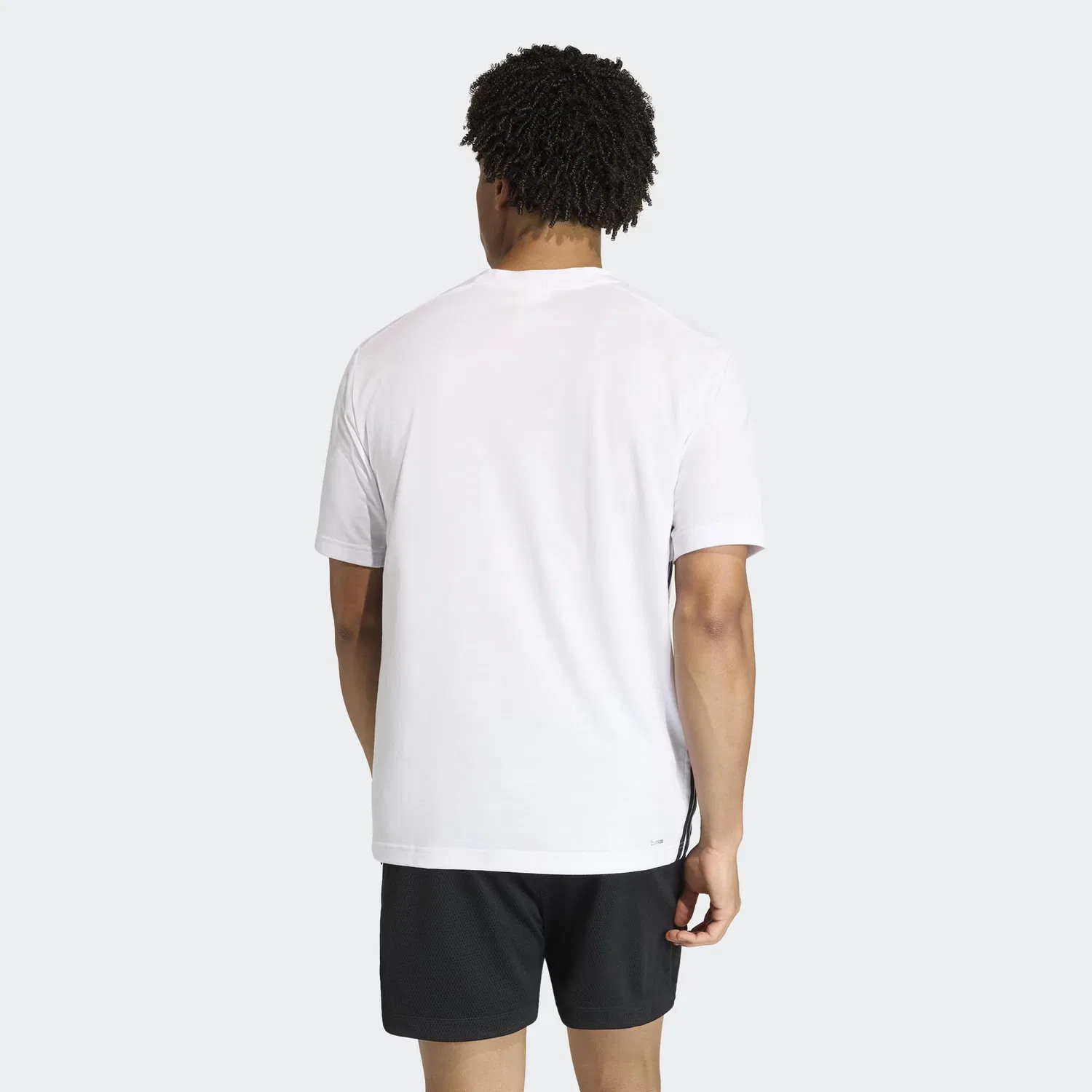 Футболка Adidas Performance белого цвета — фото 4