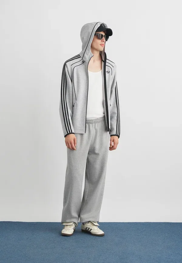 Толстовка Spacer fz hd на молнии Adidas Originals, серый — фото 2