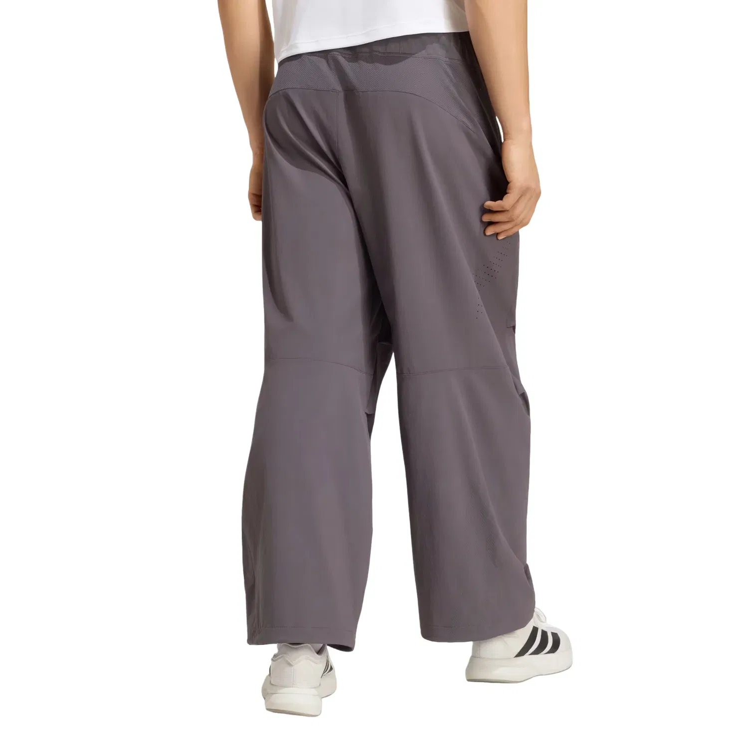 Мужские спортивные штаны для бега с принтом DAY//Ø Woven Pants Adidas, серый — фото 3