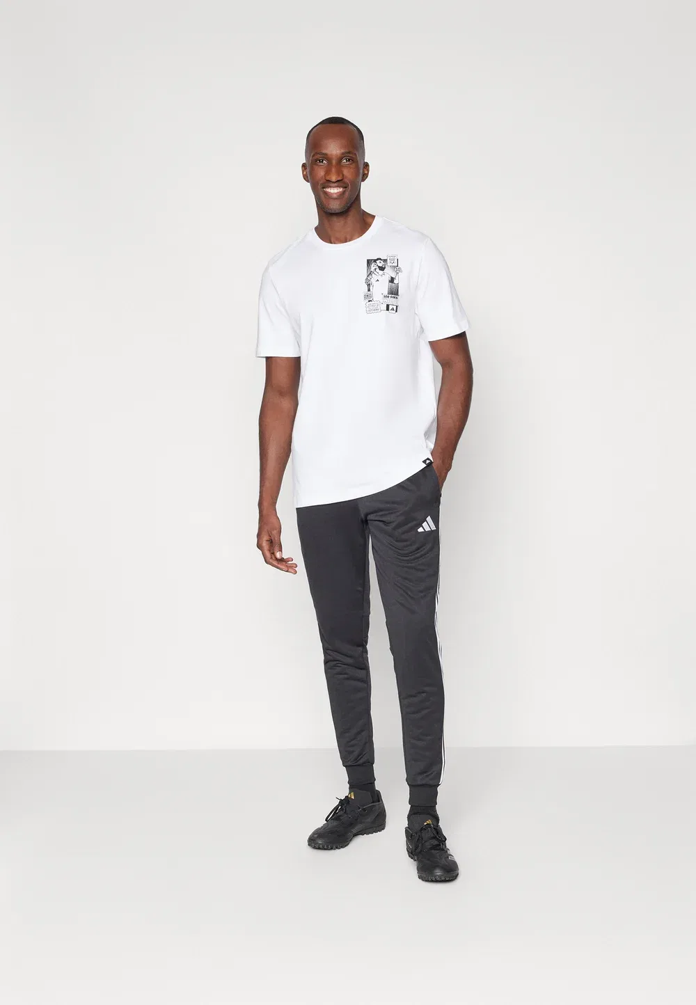 Футболка с изображением иконы Месси Adidas Performance, White — фото 2