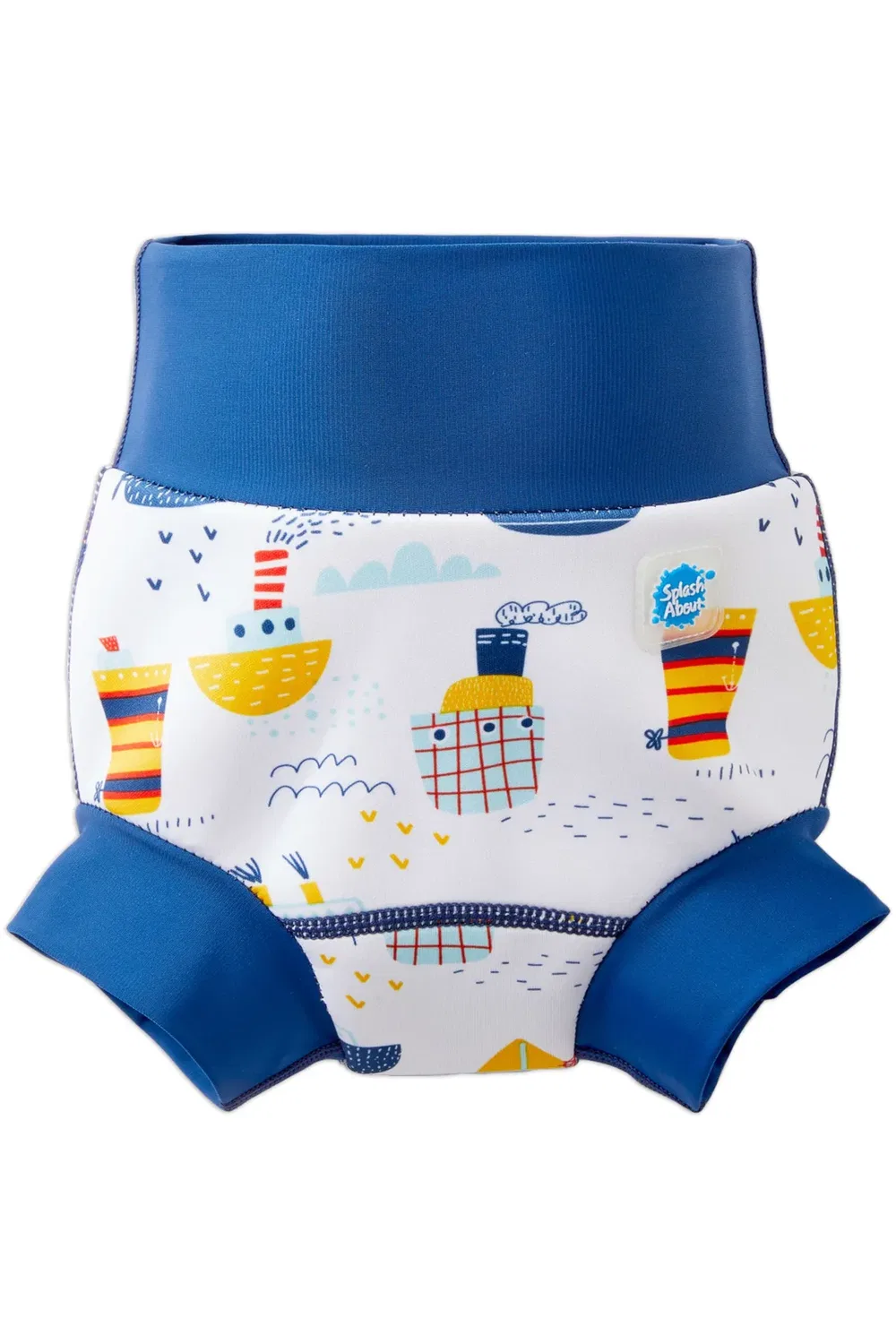 Многоразовый плавательный подгузник Happy Nappy Tug Boats Splash About, Multi