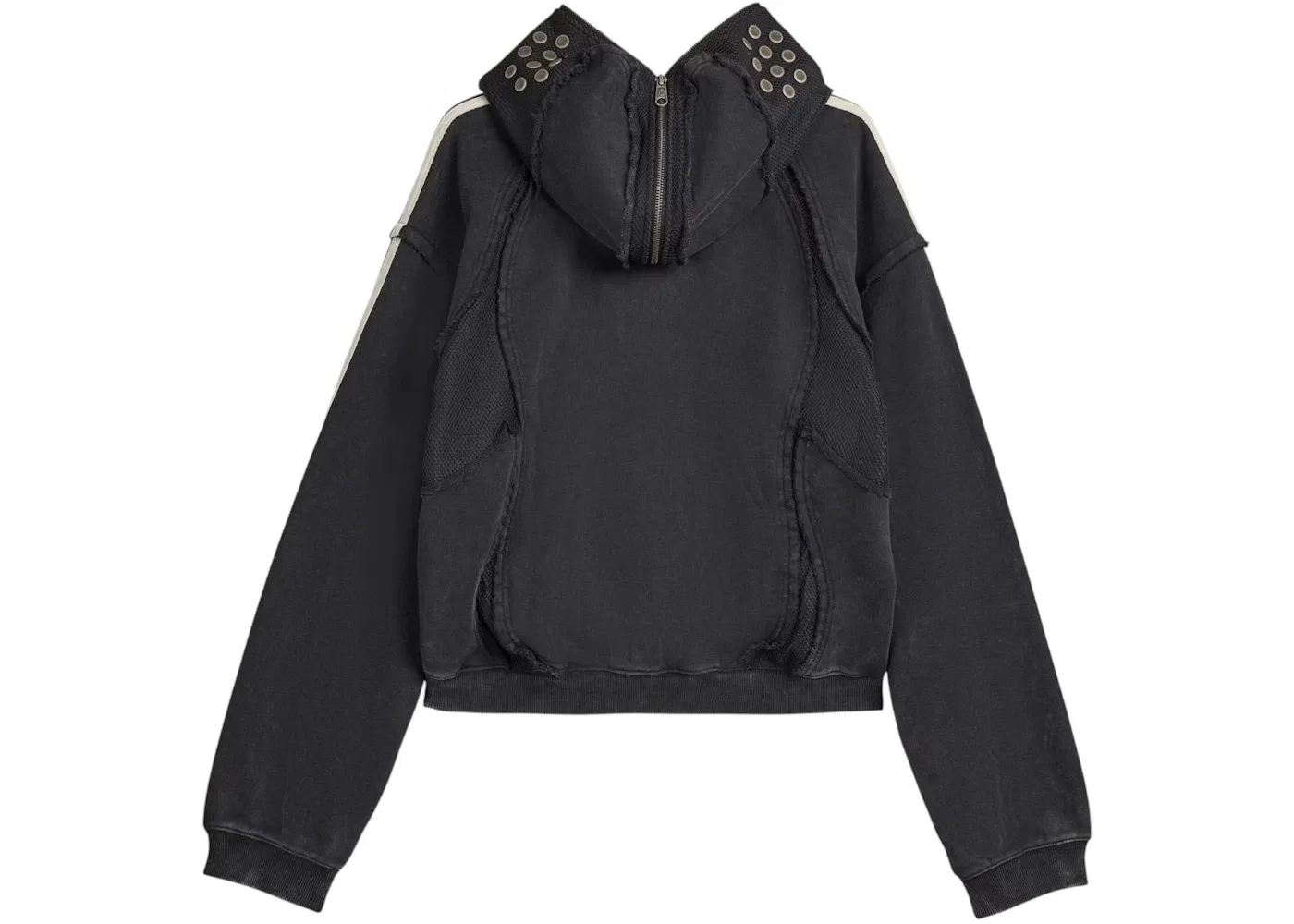 Мужская худи с принтом Thug Club Teamgeist Zip Up Adidas, Black — фото 2