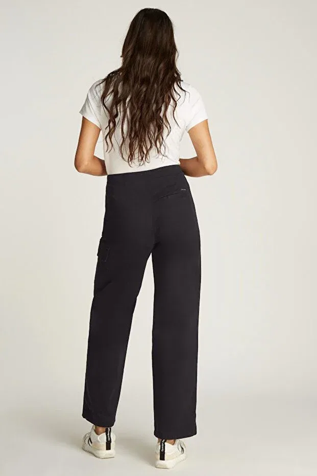 Женские повседневные брюки из футера Calvin Klein, Black — фото 2