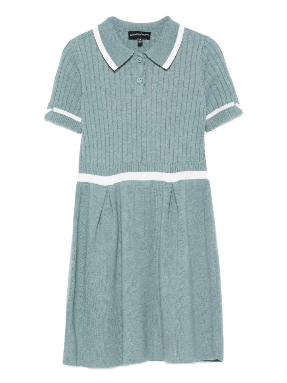 

Платье-поло в рубчик Emporio Armani Kids, синий
