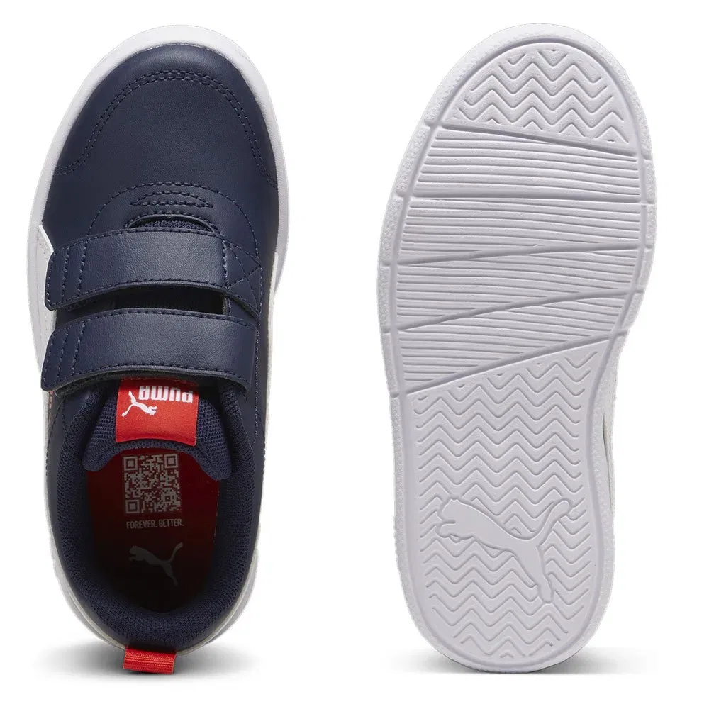 Детские кроссовки для девочек Courtflex V3 V PS Puma, Blue — фото 2