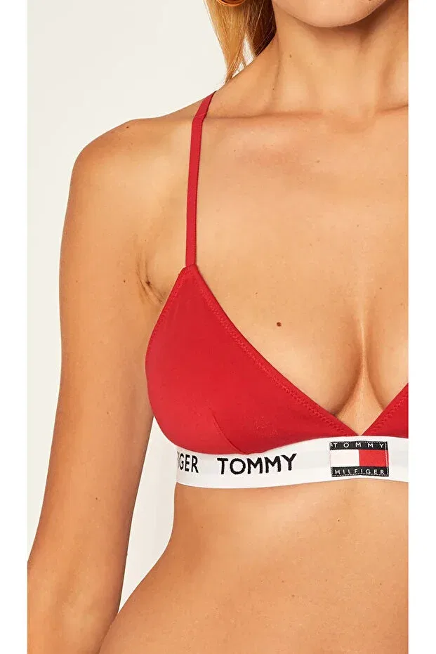 Женский бюстгальтер треугольный из органического хлопка Tommy Hilfiger, Red — фото 3