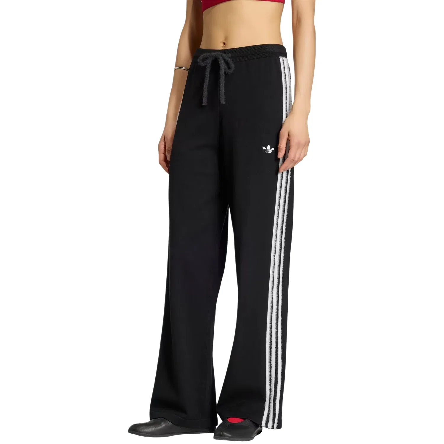 Женские брюки Knit Firebird Track Pant Asia Sizing 'Black' adidas, черный — фото 2