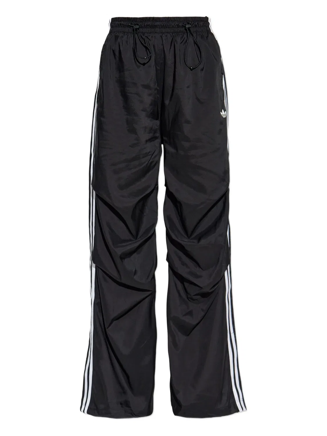 Штаны сdrawstring и тремя полосками Adidas, черный