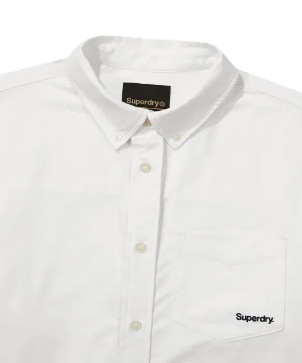 Оксфордская рубашка Regular Fit, Superdry, белый — фото 3
