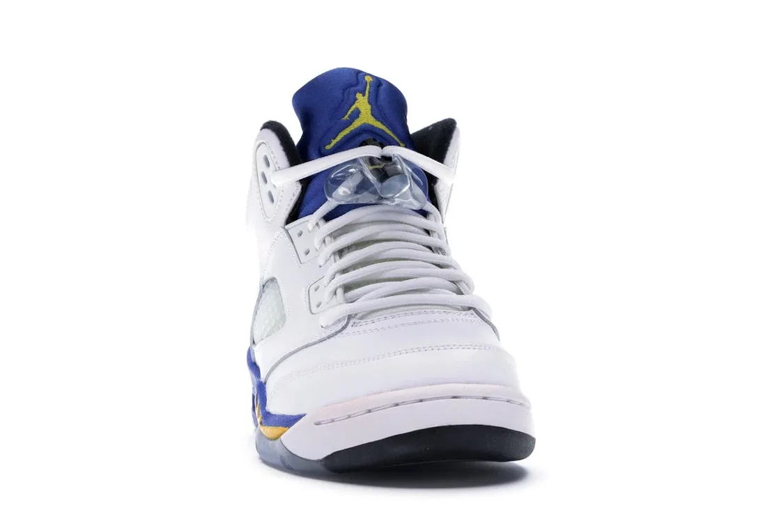 Детские кроссовки Lifestyle Jordan 5 Retro Jordan, White/Varsity Mz-Varsityy Royal-Black — фото 2