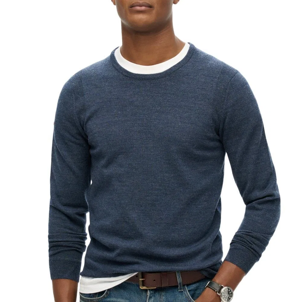 Мужской шерстяной пуловер Superdry, Navyblau
