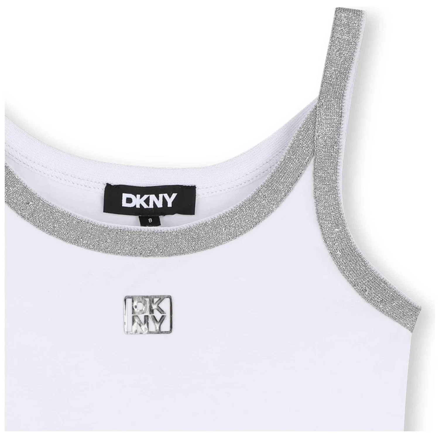 Детская майка на бретелях Dkny D62613-10P, Weiss — фото 3