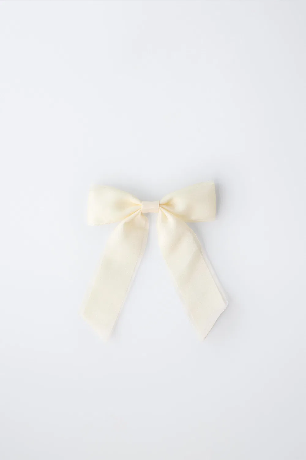 Заколка для волос в виде бантика из органзы ZARA, White