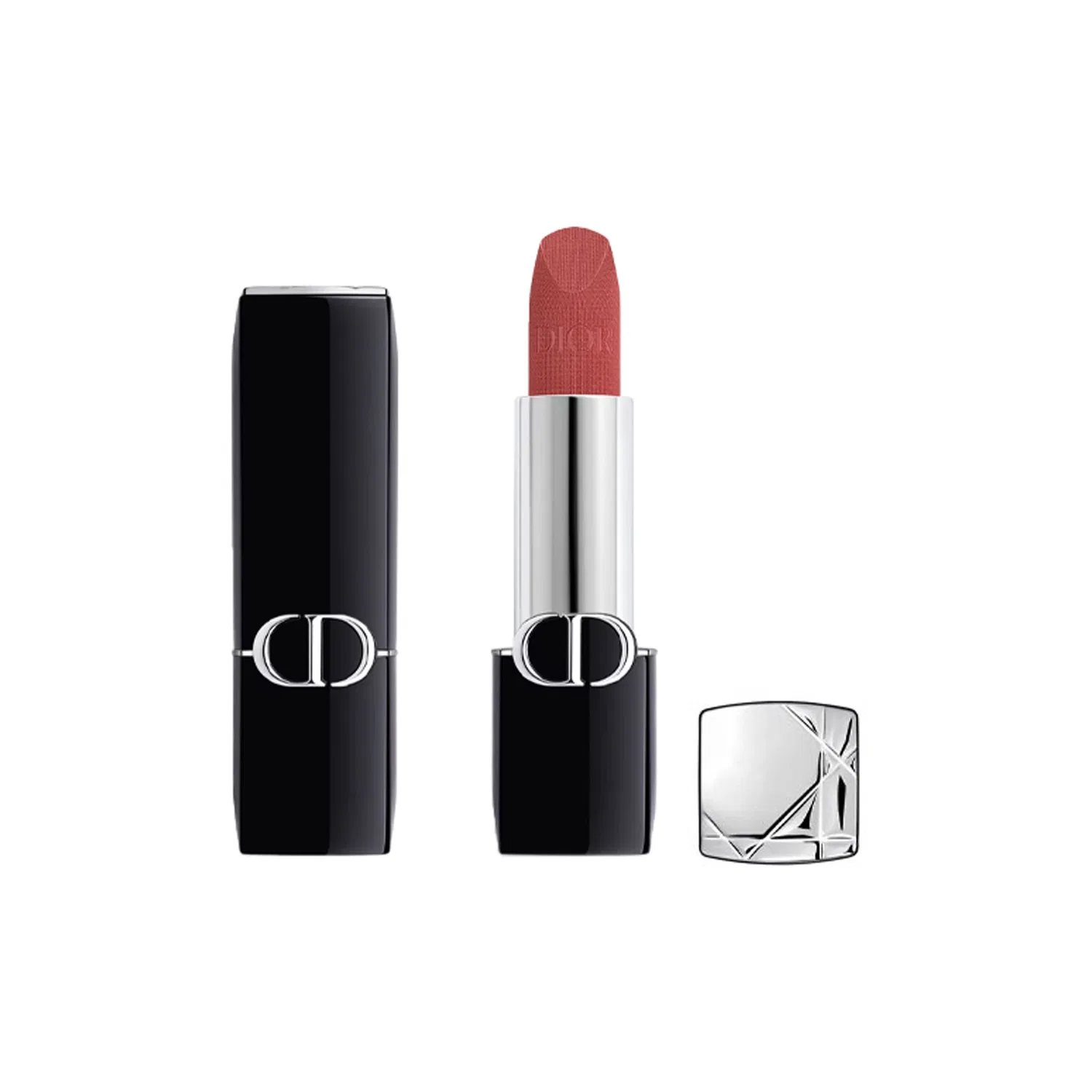 Женская матовая помада DIOR Rouge Dior #624 Love City, Jujube Paste Red Brown