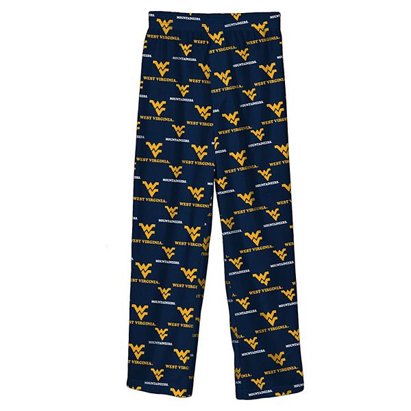 

Брюки Youth navy West Virginia Mountaineers team color printed Outerstuff