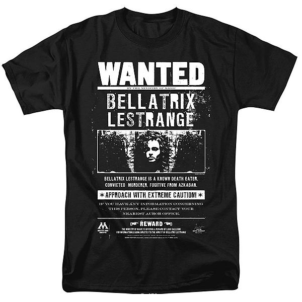 

Футболка с коротким рукавом Harry Potter Wanted Bellatrix для взрослых Licensed Character